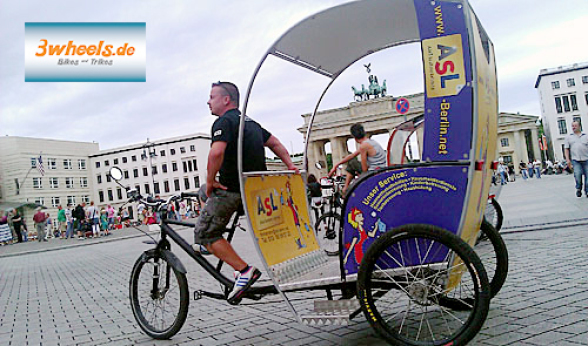Rikscha Berlin - e-Rikscha Berlin - Pedicab - Dreiradrikscha - Fahrradrikscha