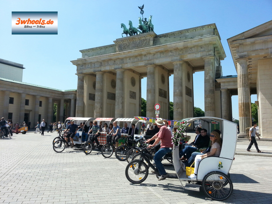 Brandenburger Tor- Rikscha Event Berlin - 3wheels.de